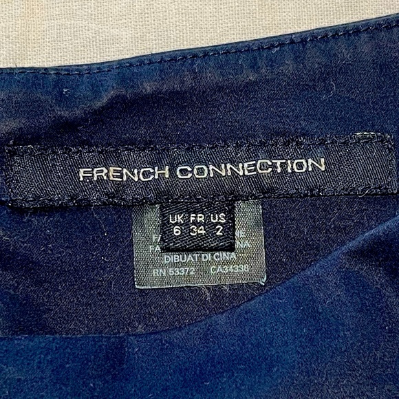 Navy Blue French Connection Dress - Picture 4 of 4